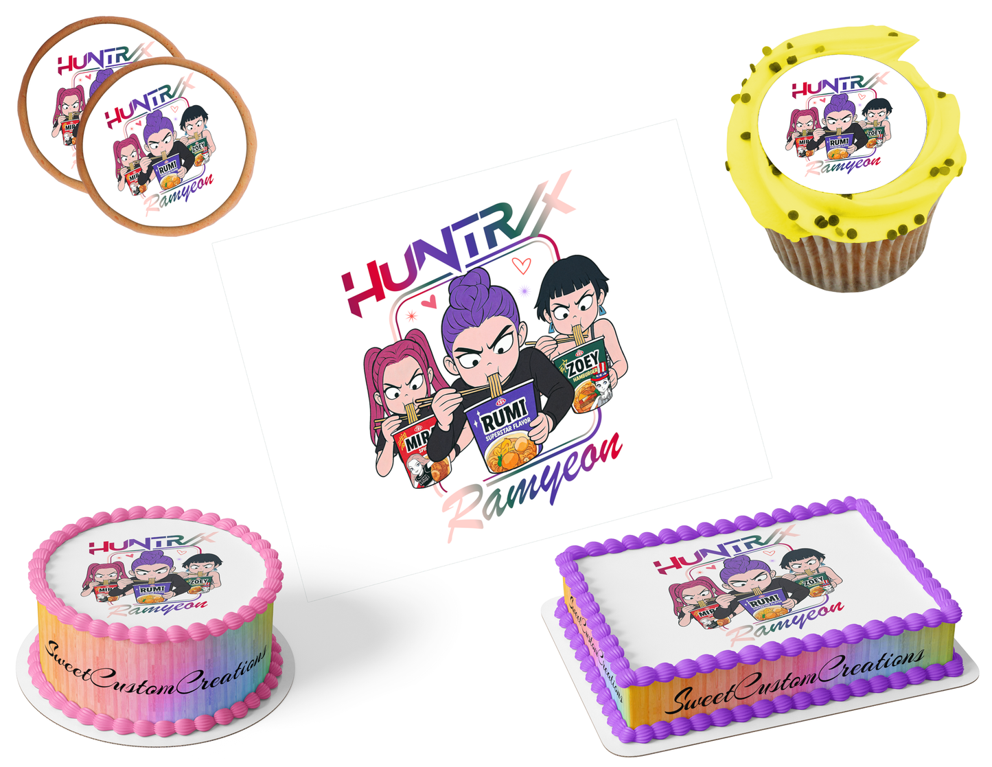 K-Pop Demon Hunters Edible Image Frosting Sheet #181 (80+ sizes)