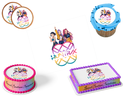 K-Pop Demon Hunters Edible Image Frosting Sheet #183 (80+ sizes)