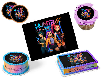 K-Pop Demon Hunters Edible Image Frosting Sheet #185 (80+ sizes)