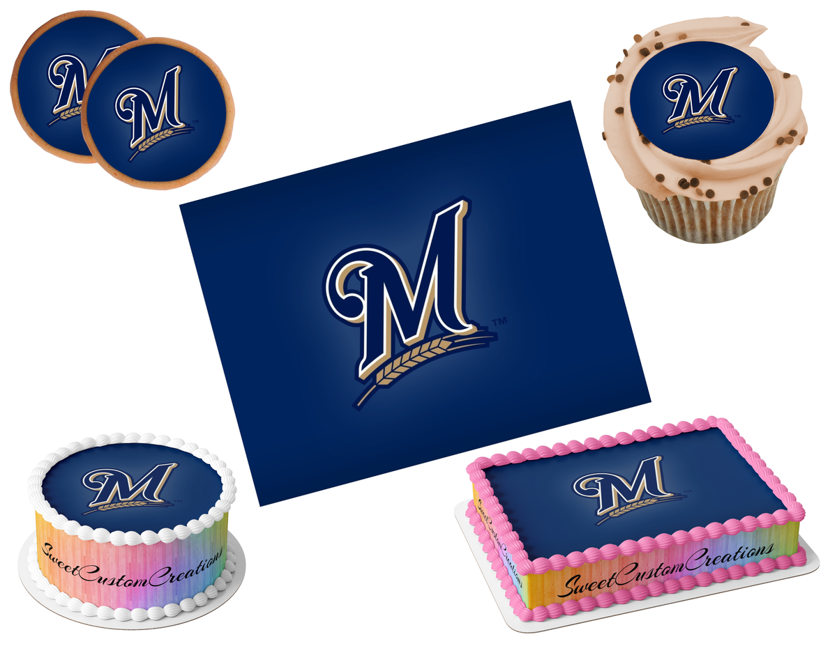 Milwaukee Brewers Edible Image Frosting Sheet #18 (80+ sizes)