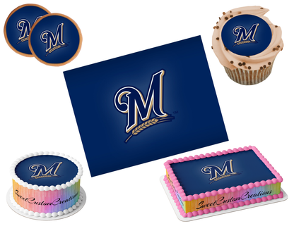 Milwaukee Brewers Edible Image Frosting Sheet #18 (80+ sizes)