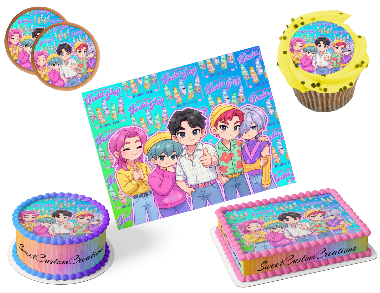 K-Pop Demon Hunters Edible Image Frosting Sheet #192 (80+ sizes)