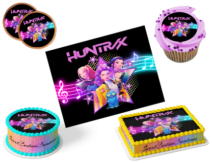 K-Pop Demon Hunters Edible Image Frosting Sheet #194 (80+ sizes)