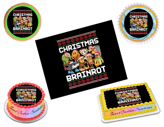 Italian Cartoon Brainrot Edible Image Frosting Sheet #19 (80+ sizes)