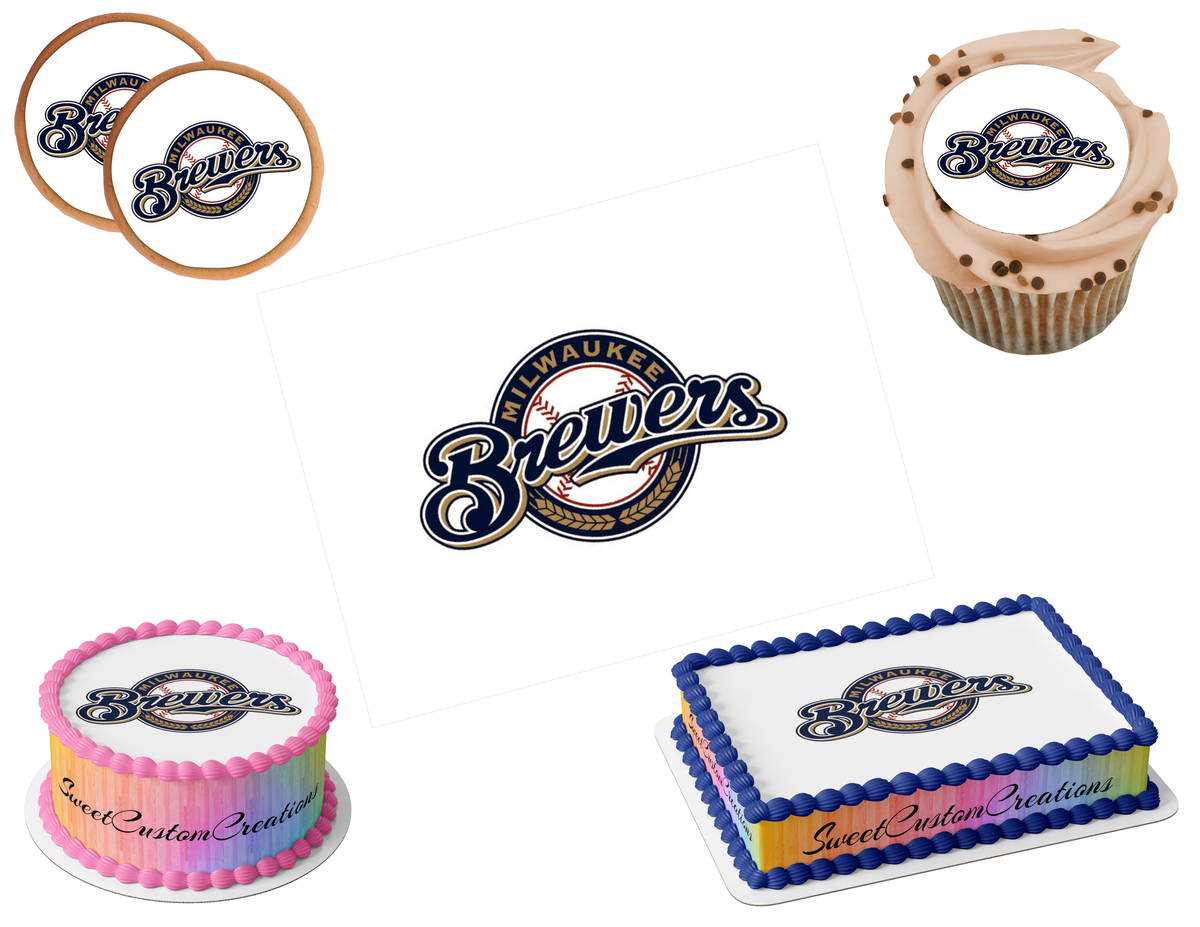 Milwaukee Brewers Edible Image Frosting Sheet #19 (80+ sizes)