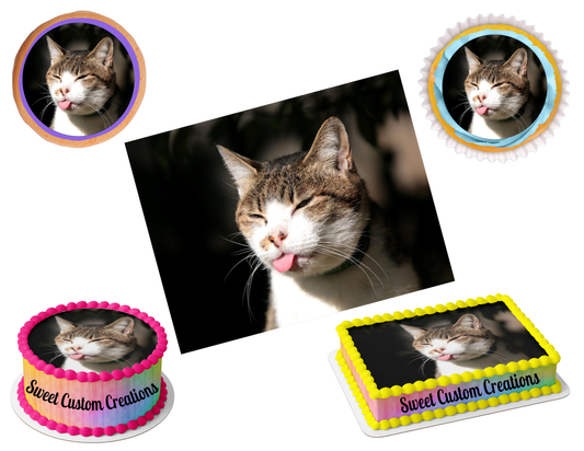 Cat Edible Image Frosting Sheet #1 (70+ sizes)