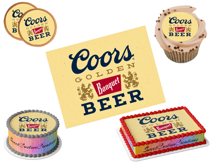 Coors Banquet Edible Image Frosting Sheet #1 Topper (80+ sizes)