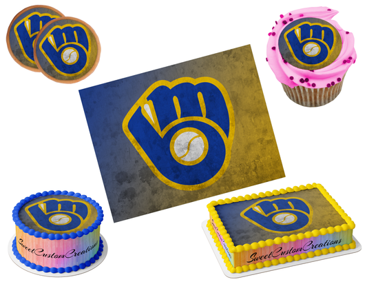 Milwaukee Brewers Edible Image Frosting Sheet #1Z (80+ sizes)