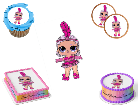 LOL Surprise Dolls Edible Image Frosting Sheet #20 (80+ sizes)