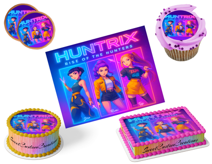 K-Pop Demon Hunters Edible Image Frosting Sheet #201 (80+ sizes)