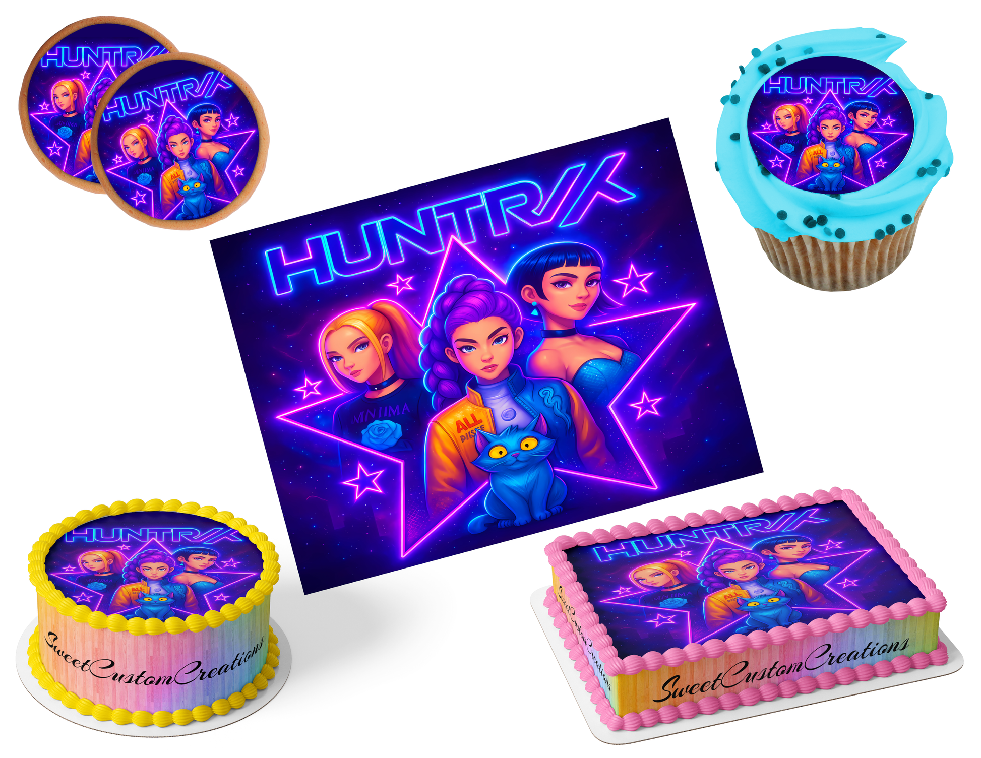 K-Pop Demon Hunters Edible Image Frosting Sheet #206 (80+ sizes)