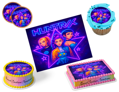 K-Pop Demon Hunters Edible Image Frosting Sheet #206 (80+ sizes)