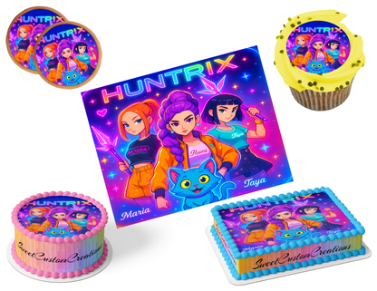 K-Pop Demon Hunters Edible Image Frosting Sheet #207 (80+ sizes)