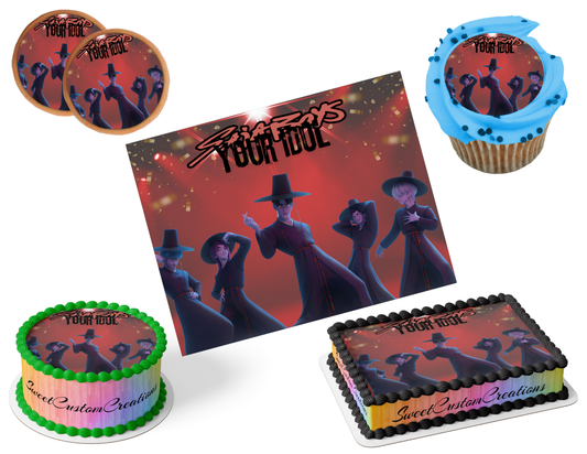 K-Pop Demon Hunters Edible Image Frosting Sheet #20 (80+ sizes)