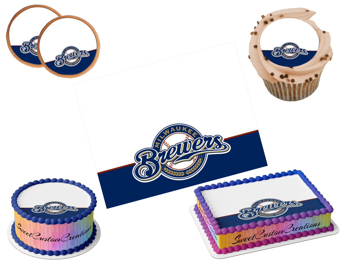 Milwaukee Brewers Edible Image Frosting Sheet #20 (80+ sizes)