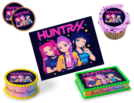 K-Pop Demon Hunters Edible Image Frosting Sheet #213 (80+ sizes)