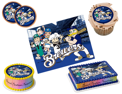 Milwaukee Brewers Edible Image Frosting Sheet #21 (80+ sizes)