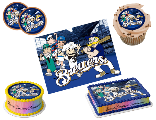 Milwaukee Brewers Edible Image Frosting Sheet #21 (80+ sizes)