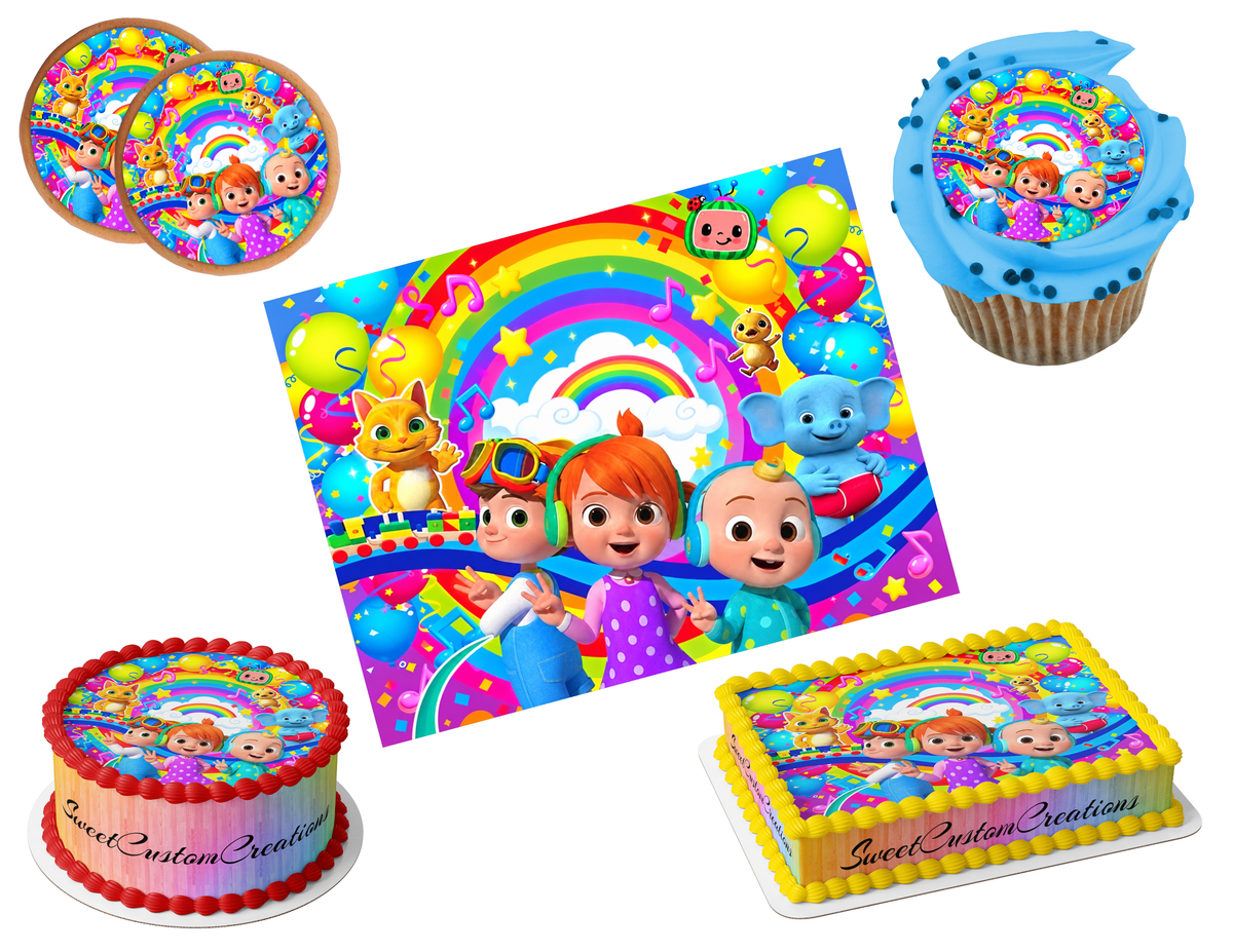 Cocomelon Edible Image Frosting Sheet #21 Topper (80+ sizes)