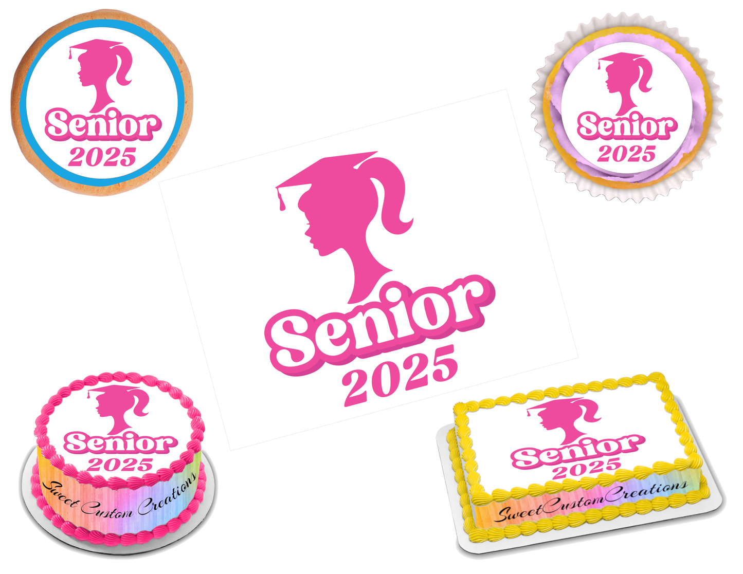 Graduation Edible Image Frosting Sheet #21 (80+ sizes)