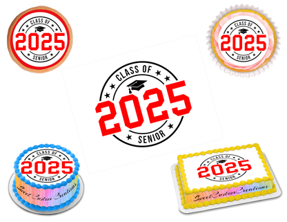 Graduation Edible Image Frosting Sheet #22 (80+ sizes)