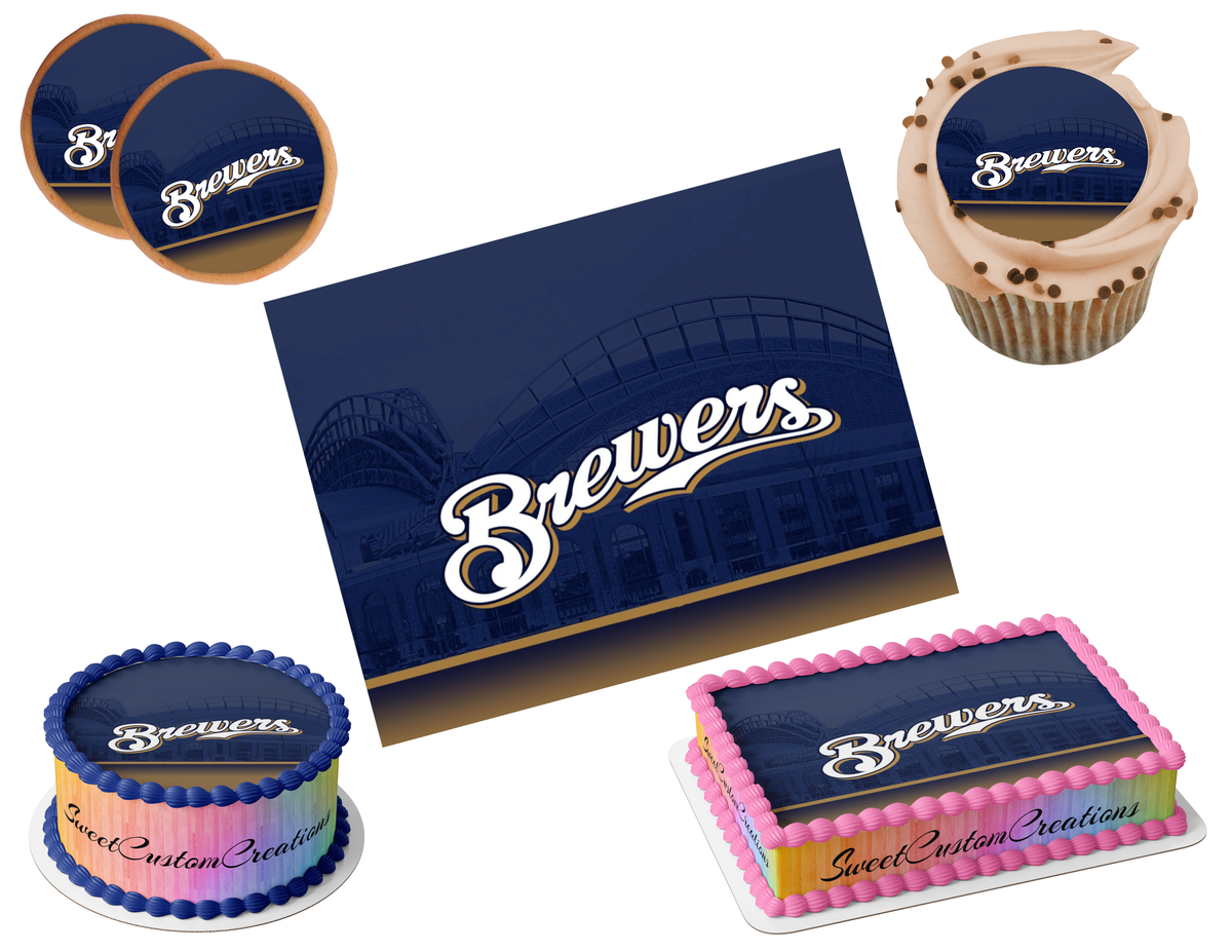 Milwaukee Brewers Edible Image Frosting Sheet #22 (80+ sizes)