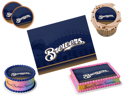 Milwaukee Brewers Edible Image Frosting Sheet #22 (80+ sizes)