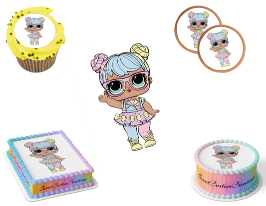LOL Surprise Dolls Edible Image Frosting Sheet #23 (80+ sizes)