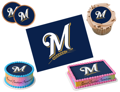 Milwaukee Brewers Edible Image Frosting Sheet #23 (80+ sizes)