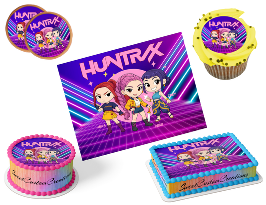 K-Pop Demon Hunters Edible Image Frosting Sheet #23 (80+ sizes)