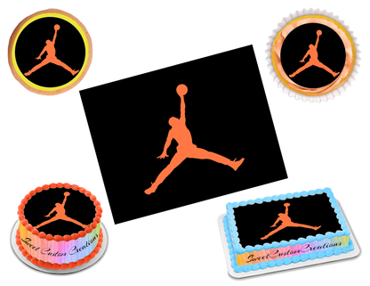 Jordan Jumpman Edible Image Frosting Sheet #23 (80+ sizes)