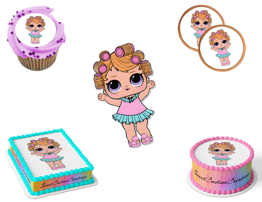 LOL Surprise Dolls Edible Image Frosting Sheet #24 (80+ sizes)