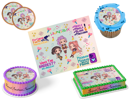 K-Pop Demon Hunters Edible Image Frosting Sheet #24 (80+ sizes)