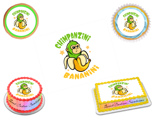 Italian Cartoon Brainrot Edible Image Frosting Sheet #24 (80+ sizes)