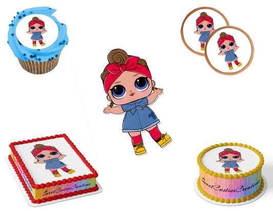 LOL Surprise Dolls Edible Image Frosting Sheet #25 (80+ sizes)