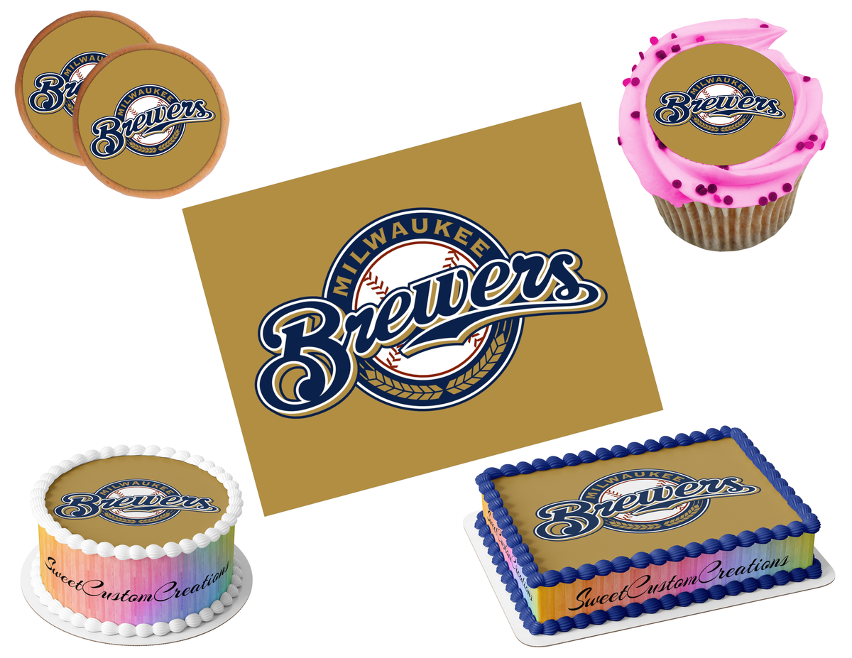 Milwaukee Brewers Edible Image Frosting Sheet #25 (80+ sizes)