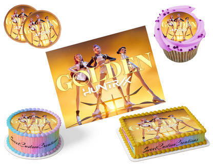 K-Pop Demon Hunters Edible Image Frosting Sheet #25 (80+ sizes)