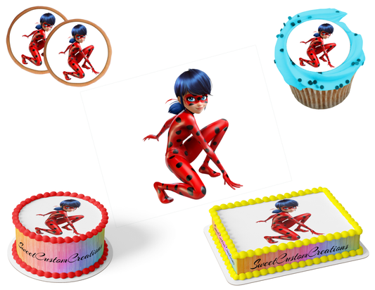 Miraculous Edible Image Frosting Sheet #25 (80+ sizes)