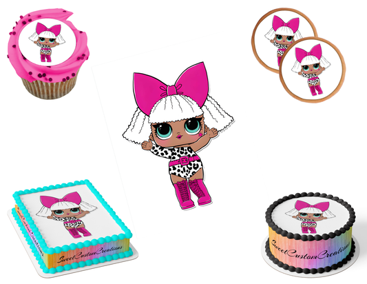 LOL Surprise Dolls Edible Image Frosting Sheet #27 (80+ sizes)