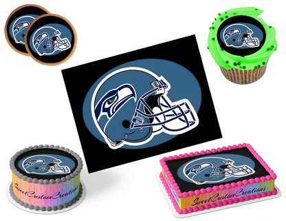 Seattle Seahawks Edible Image Frosting Sheet #27 (80+ sizes)