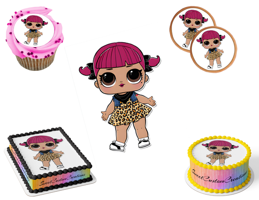 LOL Surprise Dolls Edible Image Frosting Sheet #28 (80+ sizes)