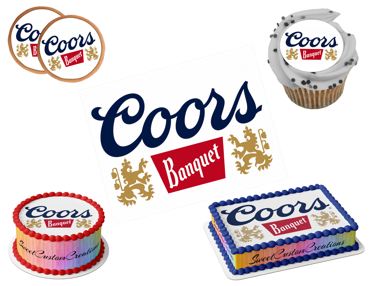 Coors Banquet Edible Image Frosting Sheet #2 Topper (80+ sizes)
