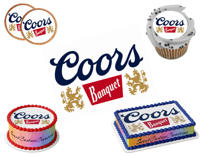 Coors Banquet Edible Image Frosting Sheet #2 Topper (80+ sizes)