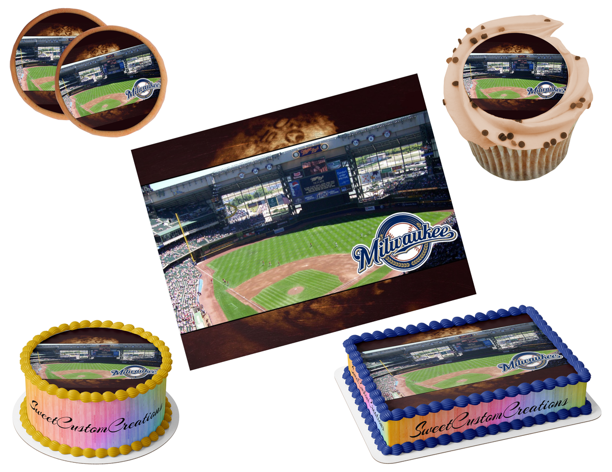 Milwaukee Brewers Edible Image Frosting Sheet #2 (80+ sizes)
