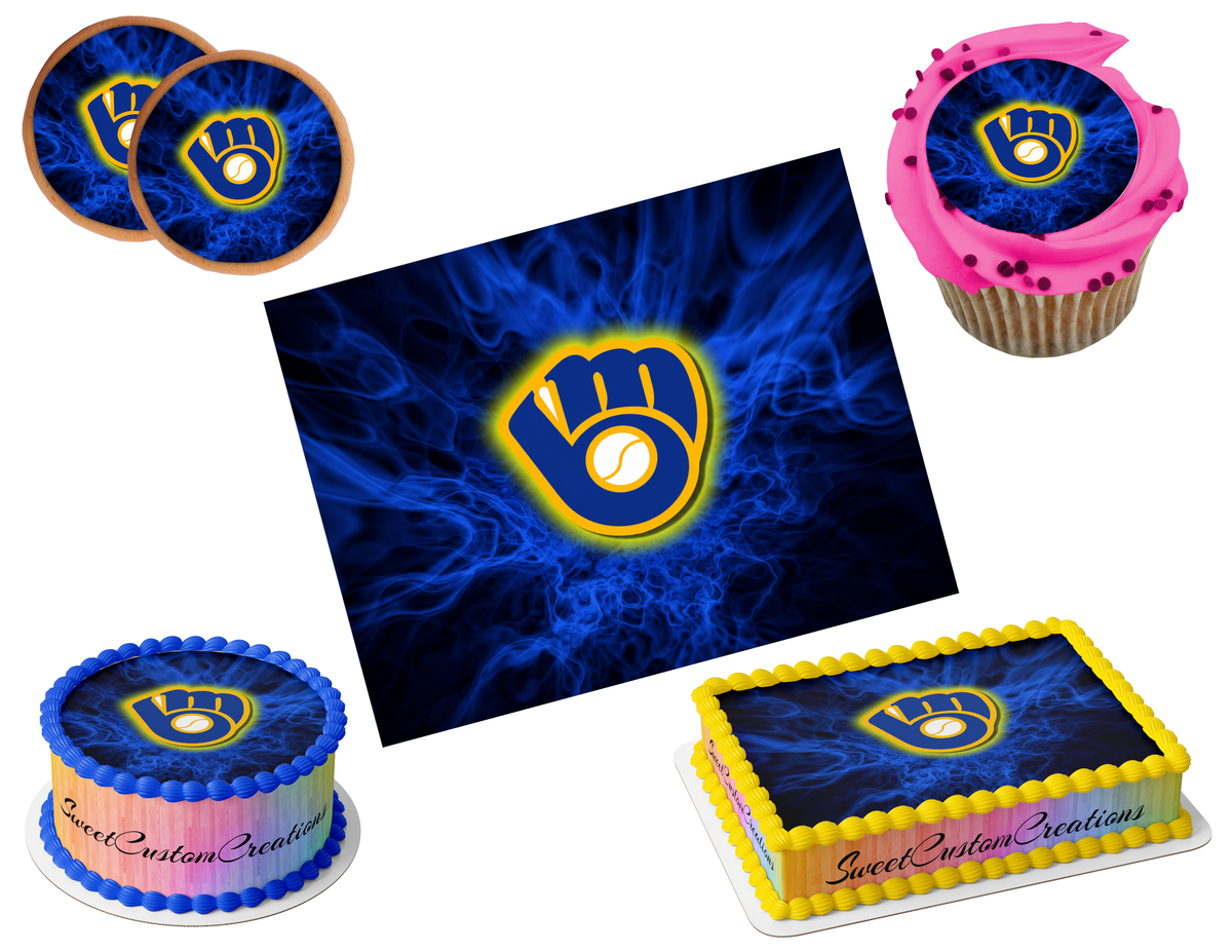 Milwaukee Brewers Edible Image Frosting Sheet #2Z (80+ sizes)