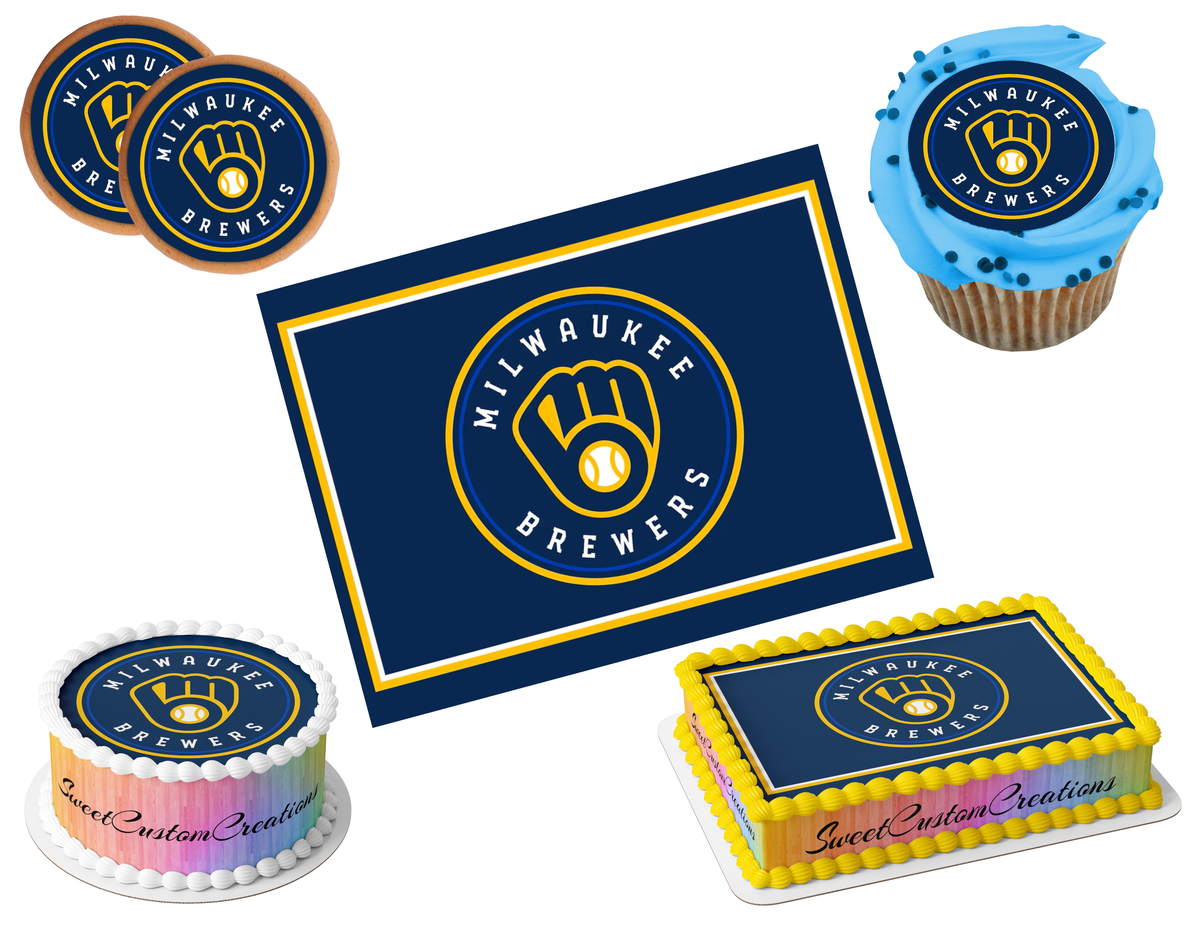 Milwaukee Brewers Edible Image Frosting Sheet #30 (80+ sizes)