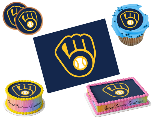 Milwaukee Brewers Edible Image Frosting Sheet #31 (80+ sizes)