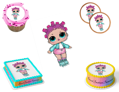 LOL Surprise Dolls Edible Image Frosting Sheet #32 (80+ sizes)