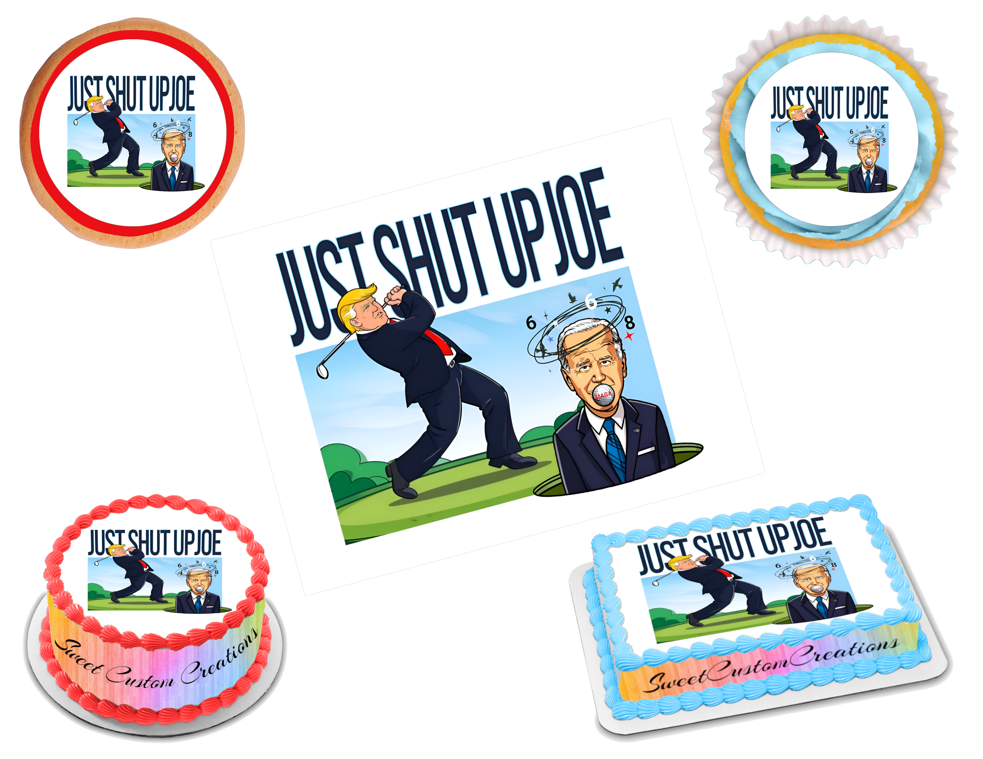 Trump Edible Image Frosting Sheet #32 (80+ sizes) – Sweet Custom Creations