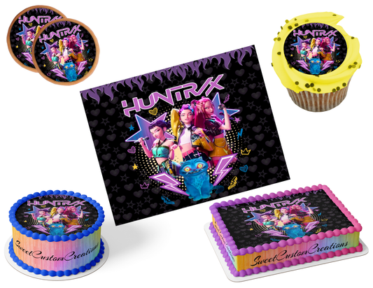 K-Pop Demon Hunters Edible Image Frosting Sheet #32 (80+ sizes)